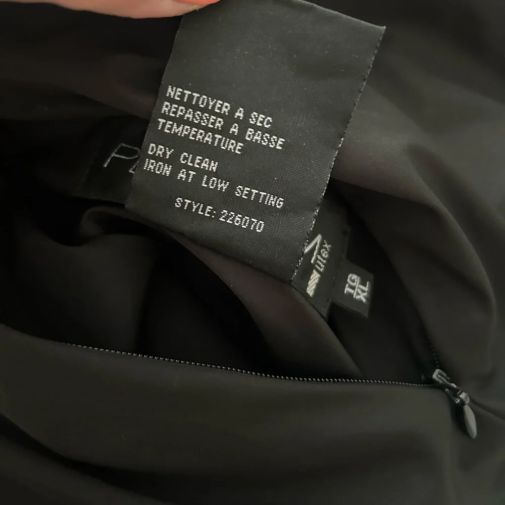PLATINUM faux fur black button up peacoat winter jacket - Picture 7 of 7